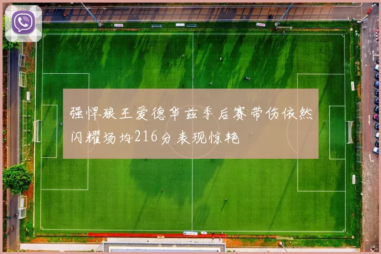 强悍狼王爱德华兹季后赛带伤依然闪耀场均216分表现惊艳